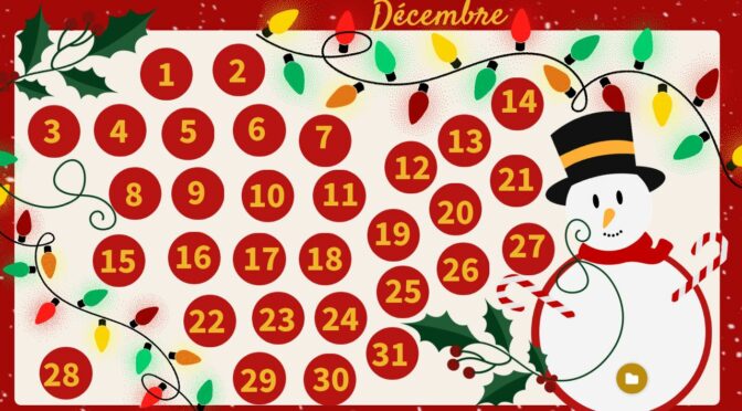 calendrier décembre – 1 jour, 1 défi mathématique
