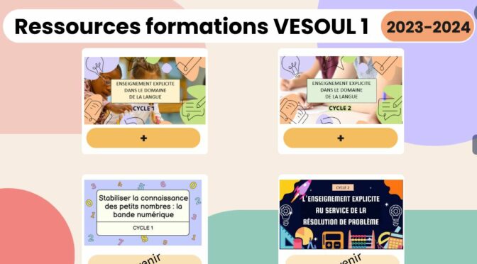 Ressources formations 2023-2024